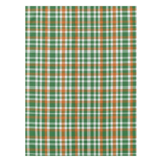 Saint Patrick's day Ierland Vlag gekleurde gingham Tafelkleed (Voorkant)
