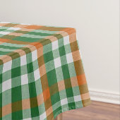 Saint Patrick's day Ierland Vlag gekleurde gingham Tafelkleed (Voorbeeld)