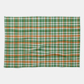 Saint Patrick's day Ierland Vlag gekleurde gingham Theedoek (Horizontaal)