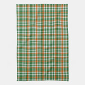Saint Patrick's day Ierland Vlag gekleurde gingham Theedoek (Verticaal)