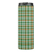 Saint Patrick's day Ierland Vlag gekleurde gingham Thermosbeker (Achterkant)