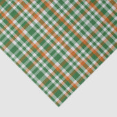Saint Patrick's day Ierland Vlag gekleurde gingham Tissuepapier (Detail)