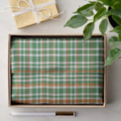 Saint Patrick's day Ierland Vlag gekleurde gingham Tissuepapier (Geschenk)