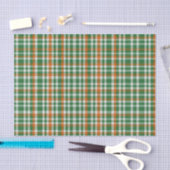 Saint Patrick's day Ierland Vlag gekleurde gingham Tissuepapier (Craft)