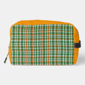 Saint Patrick's day Ierland Vlag gekleurde gingham Toilettasje (Achterkant)