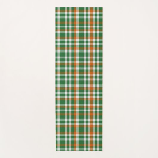 Saint Patrick's day Ierland Vlag gekleurde gingham Yogamat (Voorkant)