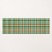 Saint Patrick's day Ierland Vlag gekleurde gingham Yogamat (Voorkant (horizontaal))