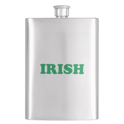 Saint Patrick's Day Iers groene letters Flacon (Voorkant)