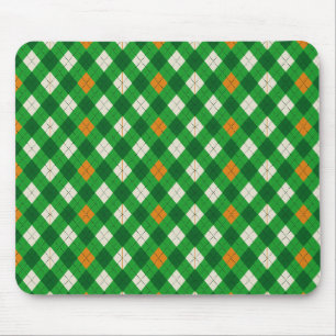 Saint Patrick's Day Ierse gekleurde argyle Muismat