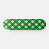 Saint Patrick's Day Ierse gekleurde argyle Persoonlijk Skateboard (Horizontaal)