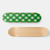 Saint Patrick's Day Ierse gekleurde argyle Persoonlijk Skateboard (Horizontaal)