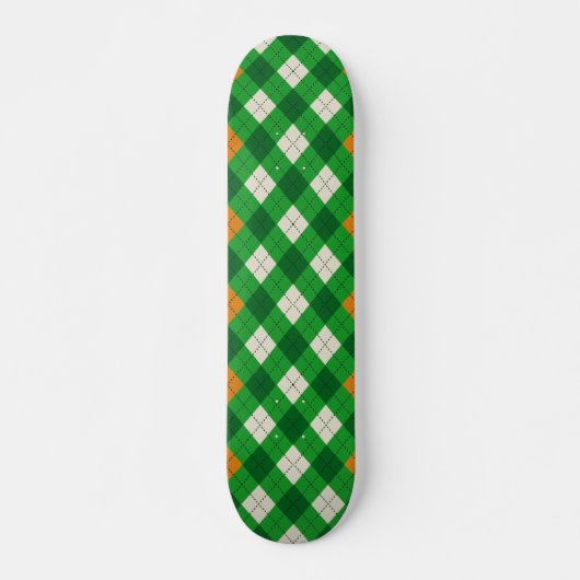 Saint Patrick's Day Ierse gekleurde argyle Persoonlijk Skateboard (Voorkant)