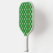Saint Patrick's Day Ierse gekleurde argyle Pickleball Paddle (Links)