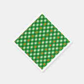 Saint Patrick's Day Ierse gekleurde argyle Servet (Hoek)
