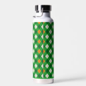 Saint Patrick's Day Ierse gekleurde argyle Waterfles (Rechts)