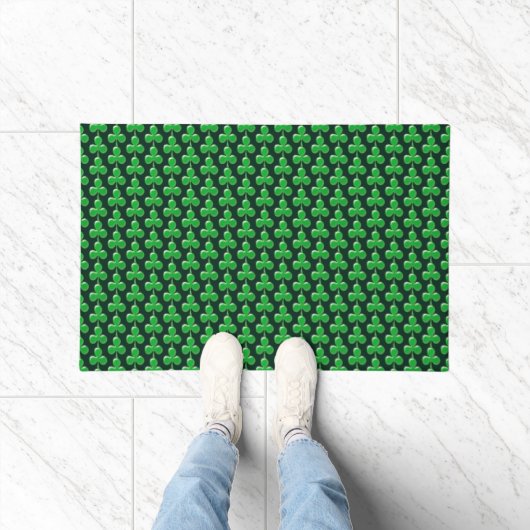 Saint Patrick's Day Ierse groene klaver Shamrock Deurmat (Binnen)