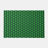 Saint Patrick's Day Ierse groene klaver Shamrock Deurmat (Voorkant)