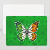 Saint Patrick's Day Ierse vlinder Feestdagenkaart (Voorkant / Achterkant)