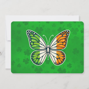Saint Patrick's Day Ierse vlinder Feestdagenkaart
