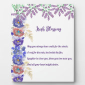 Saint Patrick's Day Irish Blessing Floral Collage Fotoplaat (Voorkant)