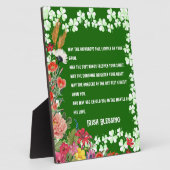 Saint Patrick's Day Irish Blessing Floral Shamrock Fotoplaat (Zijkant)