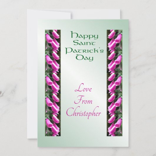 Saint Patricks Day Irish Blessing for Wife Holiday Feestdagenkaart (Achterkant)