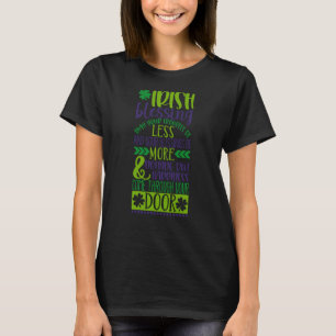 Saint Patrick's Day Irish Blessing Lucky Charm Pad T-shirt