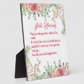 Saint Patrick's Day Irish Blessing Roos Collage Fotoplaat (Zijkant)