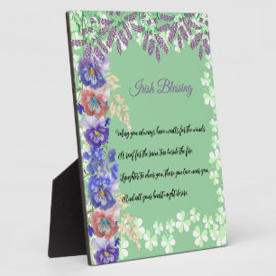 Saint Patrick's Day Irish Blessing Shamrock Clover Fotoplaat