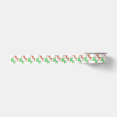 Saint Patrick's Day Irish Flag Shamrock Cookie Satijnen Lint (Voorkant)