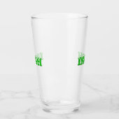 Saint Patrick's Day Irish Green letters clear Beer Glas (Links)