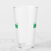 Saint Patrick's Day Irish Green letters clear Beer Glas (Links)