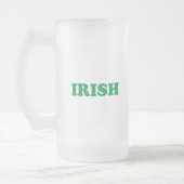 Saint Patrick's Day Irish Green letters Matglas Bierpul (Links)