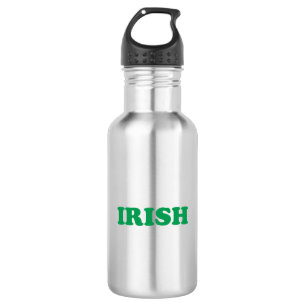 Saint Patrick's Day Irish Green letters Waterfles