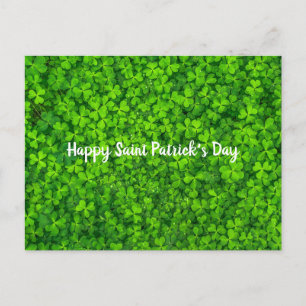 Saint Patrick's Day Irish Green Shamrock Briefkaart