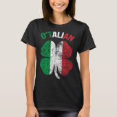 Saint Patricks Day Irish Italian O'talian Shamrock T-shirt (Voorkant)