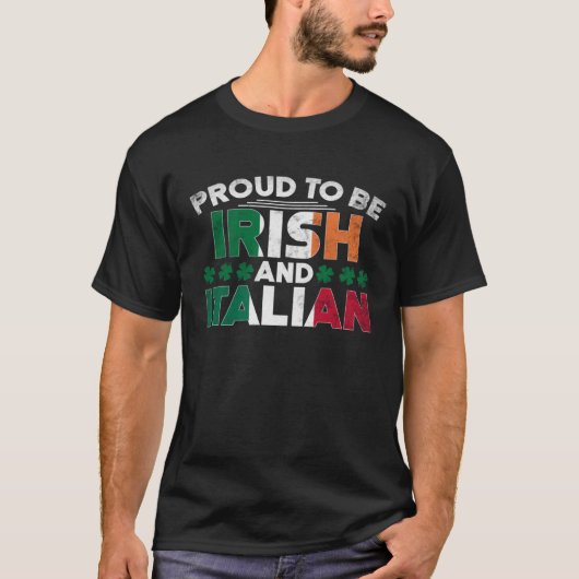 Saint Patrick's Day Irish Italian St Paddy's Day T-shirt (Voorkant)