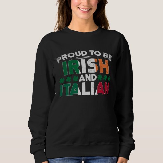 Saint Patrick's Day Irish Italian St Paddy's Day   Trui (Voorkant)
