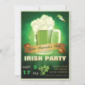 Saint Patrick's Day Irish Party Kaart (Voorkant)