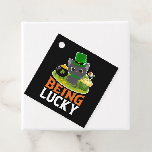 Saint Patrick's Day is Lucky Bedankjes Labels (In situ)