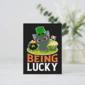 Saint Patrick's Day is Lucky Briefkaart (Staand voorkant)
