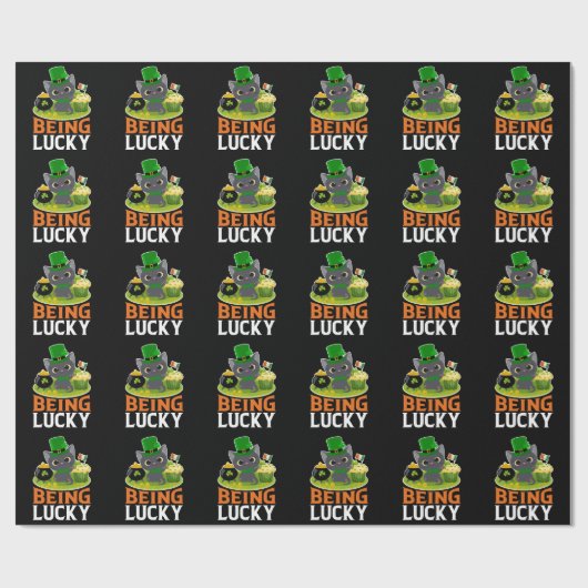 Saint Patrick's Day is Lucky Cadeaupapier (Vlak)