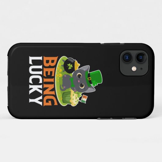 Saint Patrick's Day is Lucky Case-Mate iPhone Case (Achterkant (horizontaal))