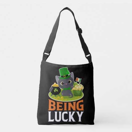 Saint Patrick's Day is Lucky Crossbody Tas (Voorkant)