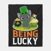 Saint Patrick's Day is Lucky Fleece Deken (Voorkant)