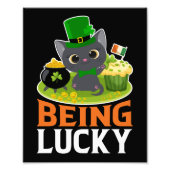 Saint Patrick's Day is Lucky Foto Afdruk (Voorkant)