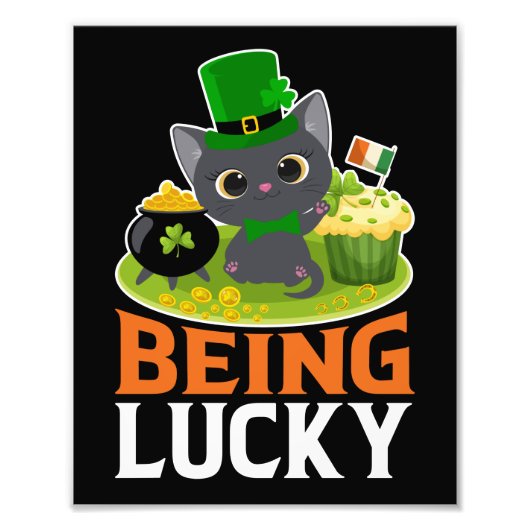 Saint Patrick's Day is Lucky Foto Afdruk (Voorkant)