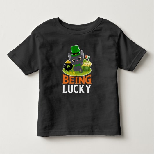 Saint Patrick's Day is Lucky Kinder Shirts (Voorkant)