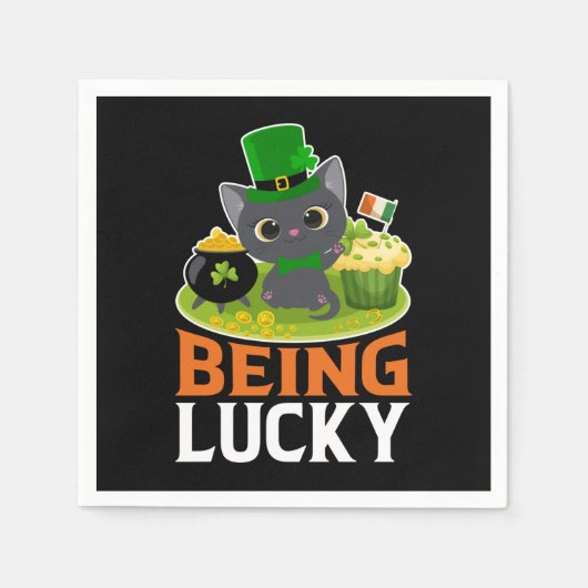Saint Patrick's Day is Lucky Servet (Voorkant)