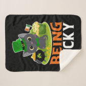 Saint Patrick's Day is Lucky Sherpa Deken (Voorkant (horizontaal))